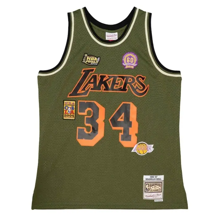 Maglietta NBA Los Angeles Lakers Shaquille O Neale Flight Swingman 1996 Vert