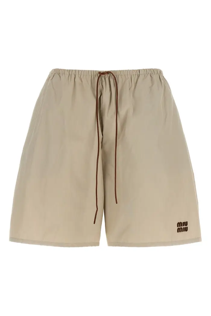 MIU MIU Bermuda Panama Beige