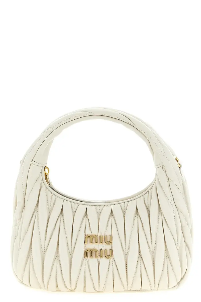 MIU MIU Borsa A Mano Wander Bianco