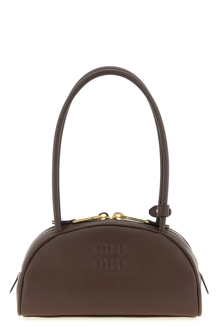 MIU MIU Borsa A Spalla Beau Piccola Marrone