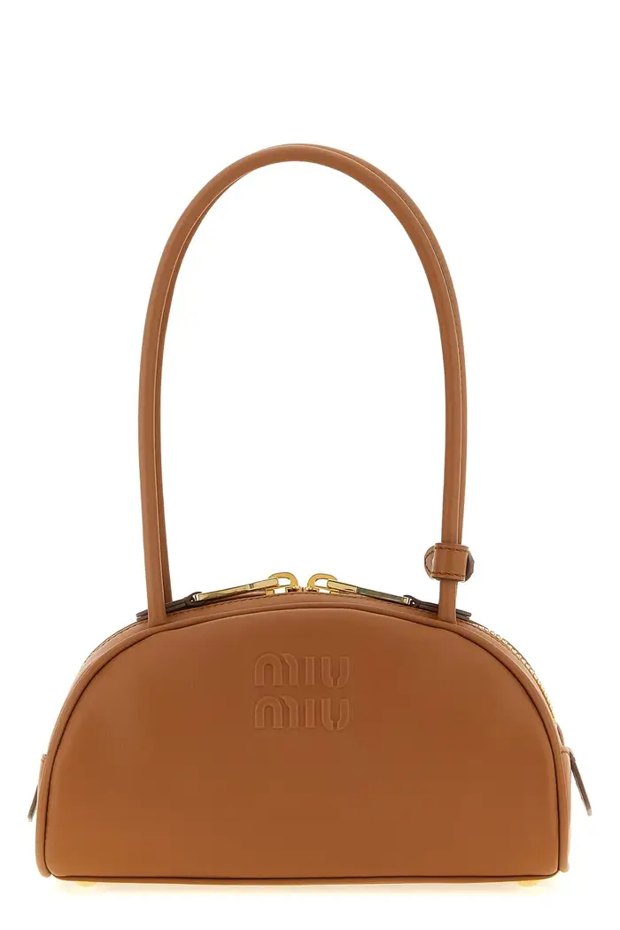MIU MIU Borsa A Spalla Beau Piccola Marrone