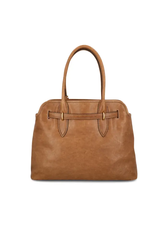 Borsa in pelle MARRONE