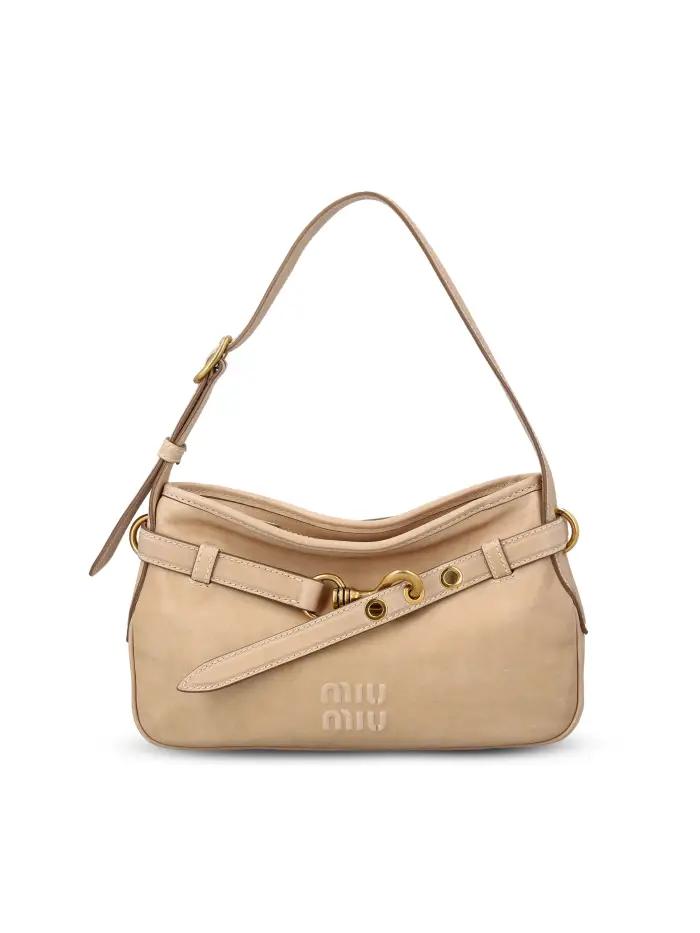 Borsa realizzata in pelle BEIGE