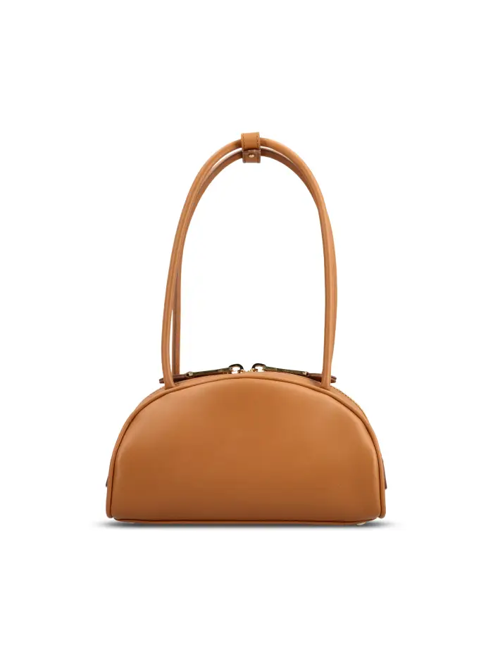 Borsa realizzata in pelle di vitello MARRONE