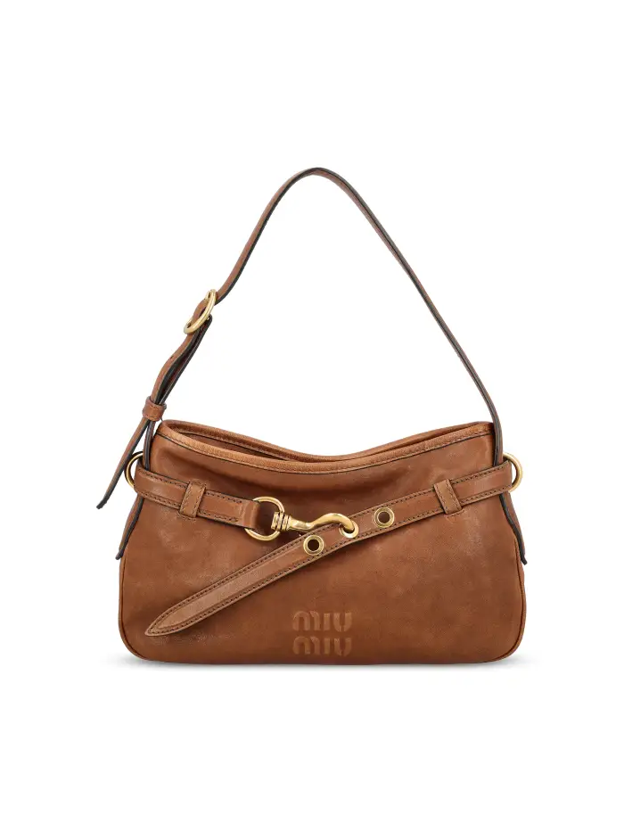 Borsa realizzata in pelle MARRONE