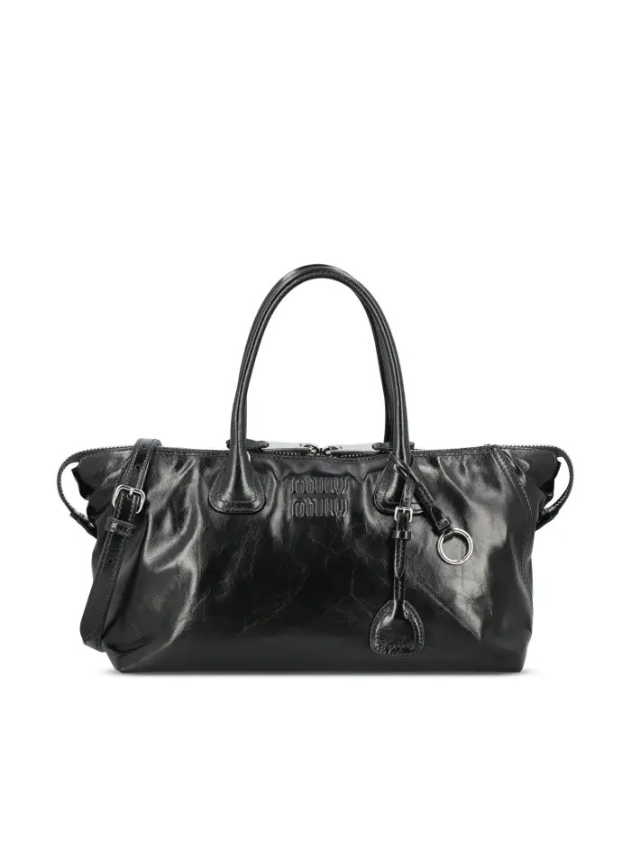 Borsa realizzata in pelle NERO