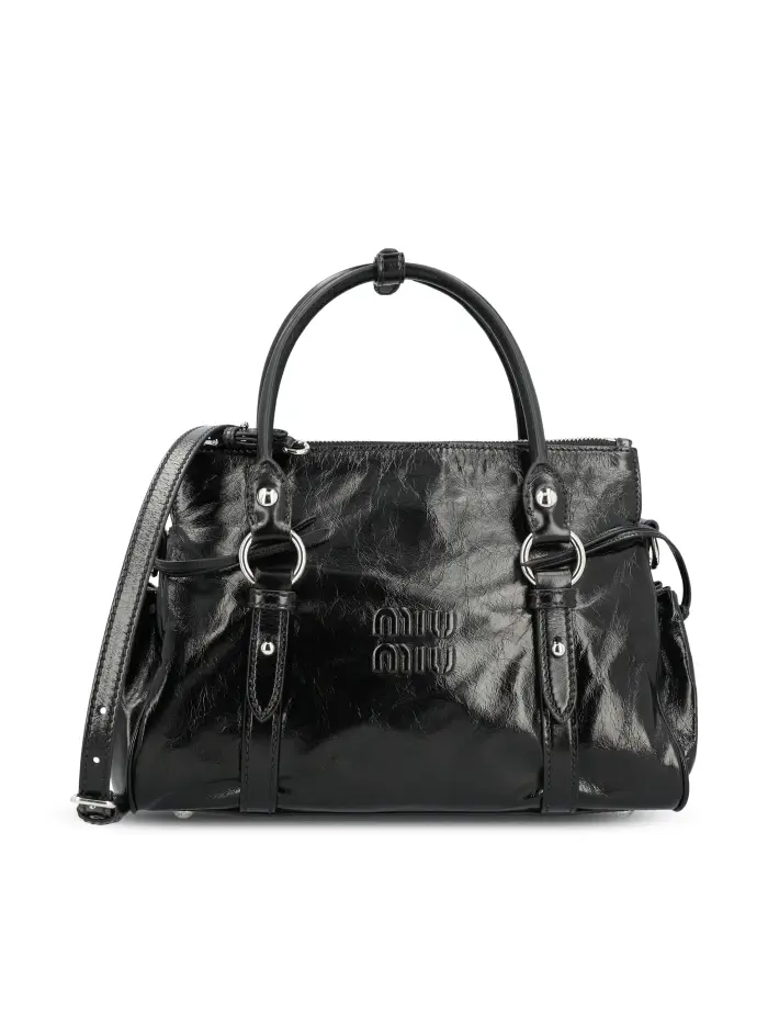 Borsa realizzata in pelle NERO