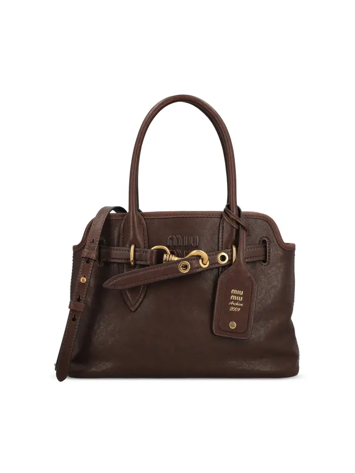Borsa realizzata in pelle ROSSO