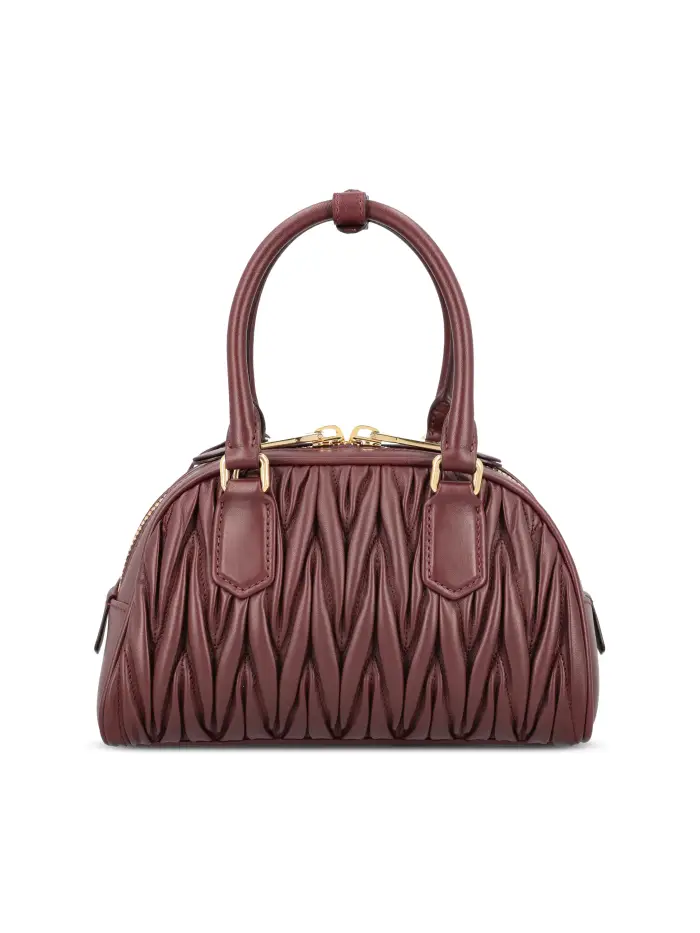 Borsa realizzata in pelle ROSSO