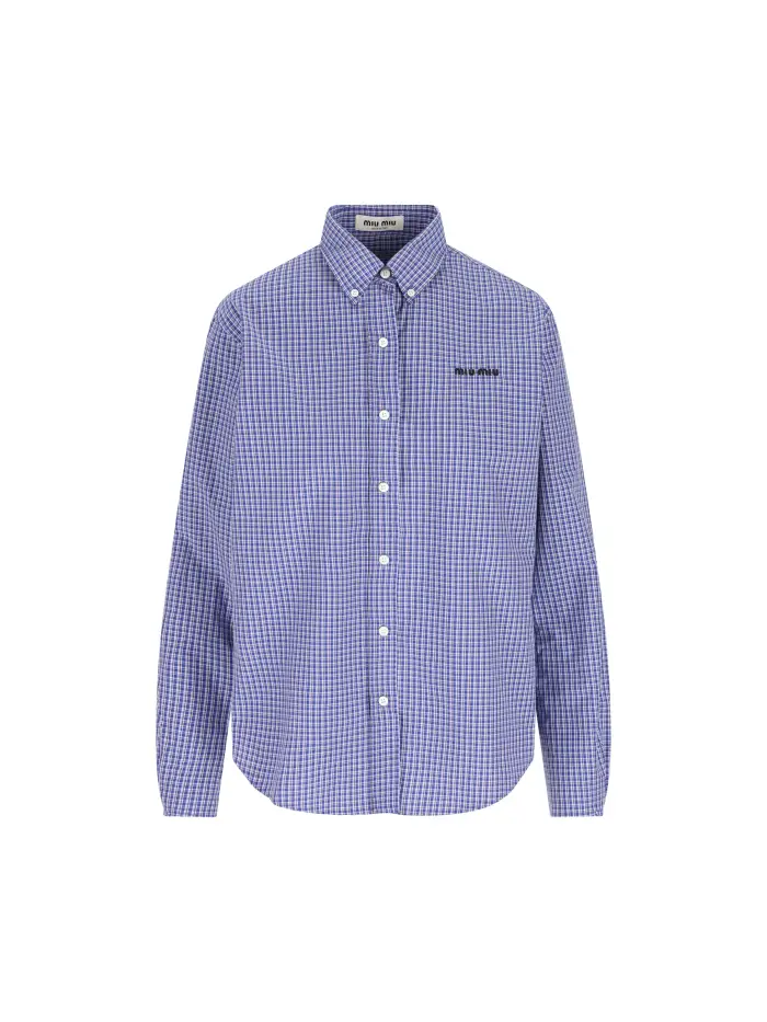 Camicia realizzata in cotone AZZURRO