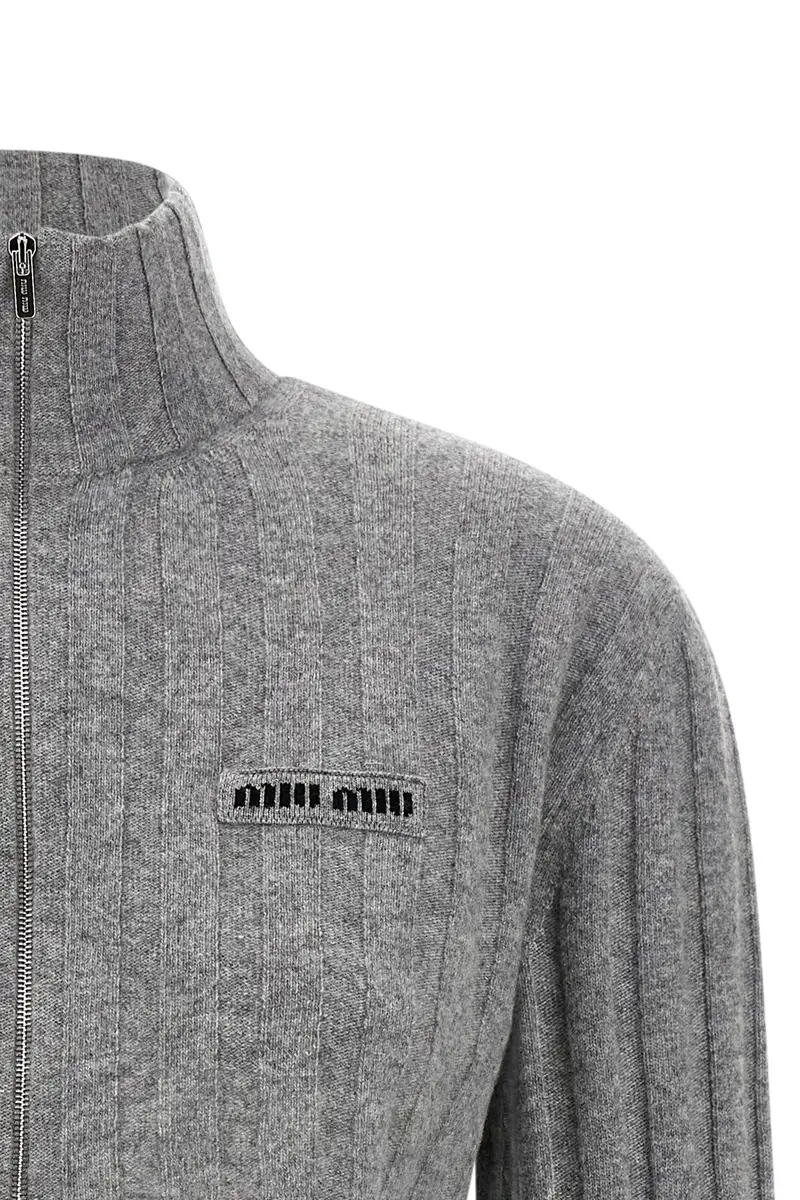 Miu Miu Cardigan Grigio 3924240