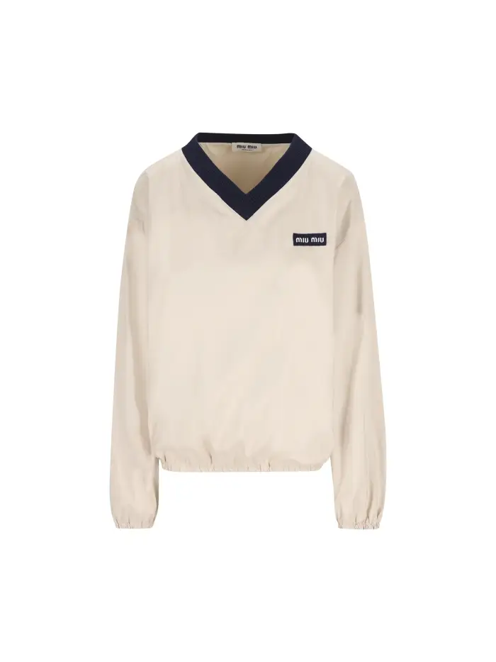 Felpa realizzata in poliestere BEIGE