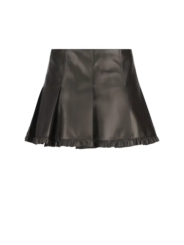 Gonna realizzata in nappa NERO