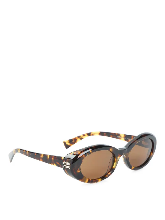 Miu Miu Occhiali da sole in acetato Beige