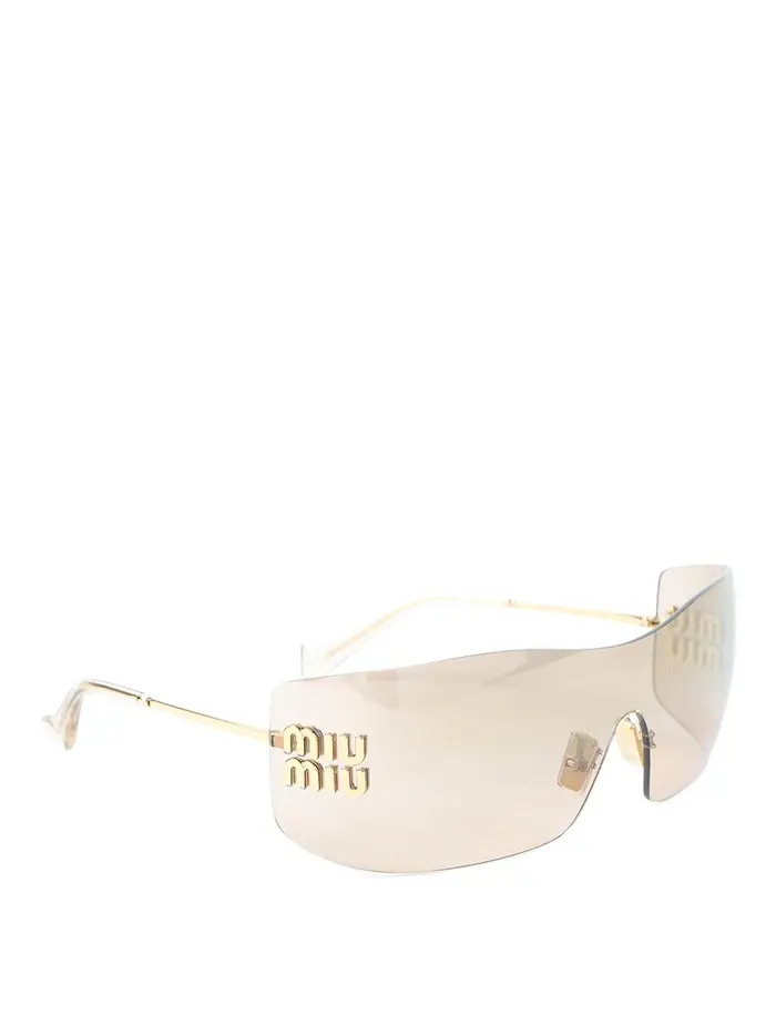Miu Miu Occhiali da sole in acetato Marrone