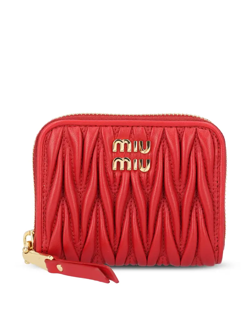 MIU MIU Portamonete In Nappa ROSSO