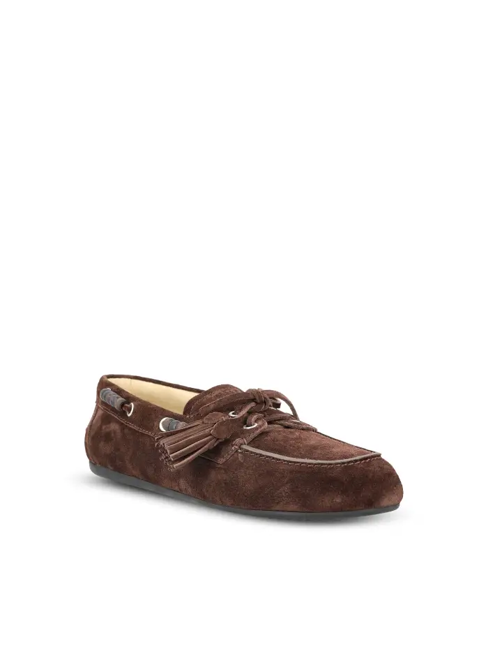 Scarpe realizzate in pelle di vitello MARRONE