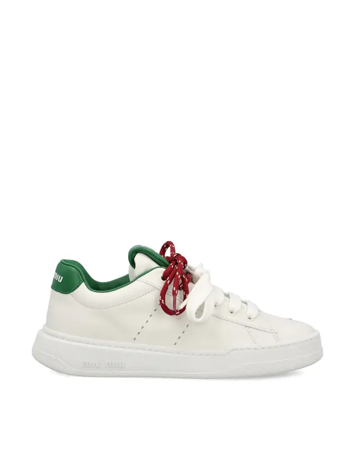 Sneakers realizzate in pelle di vitello BIANCO