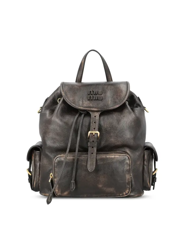 Zaino realizzato in pelle MARRONE