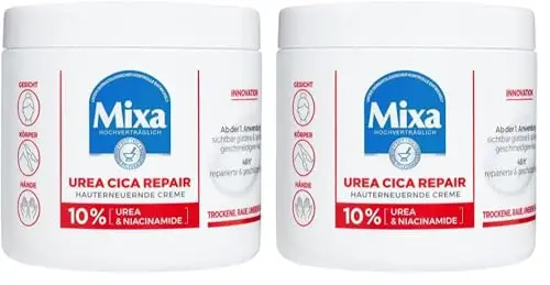 Mixa Urea crema rigenerante per pelle con urea e niacinamidi, per pelle secca, ruvida e irregolare, ripara e leviga