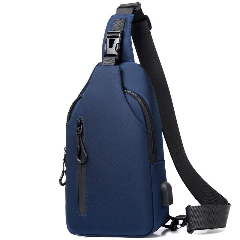 Mixroom Borsa Monospalla Uomo Blu