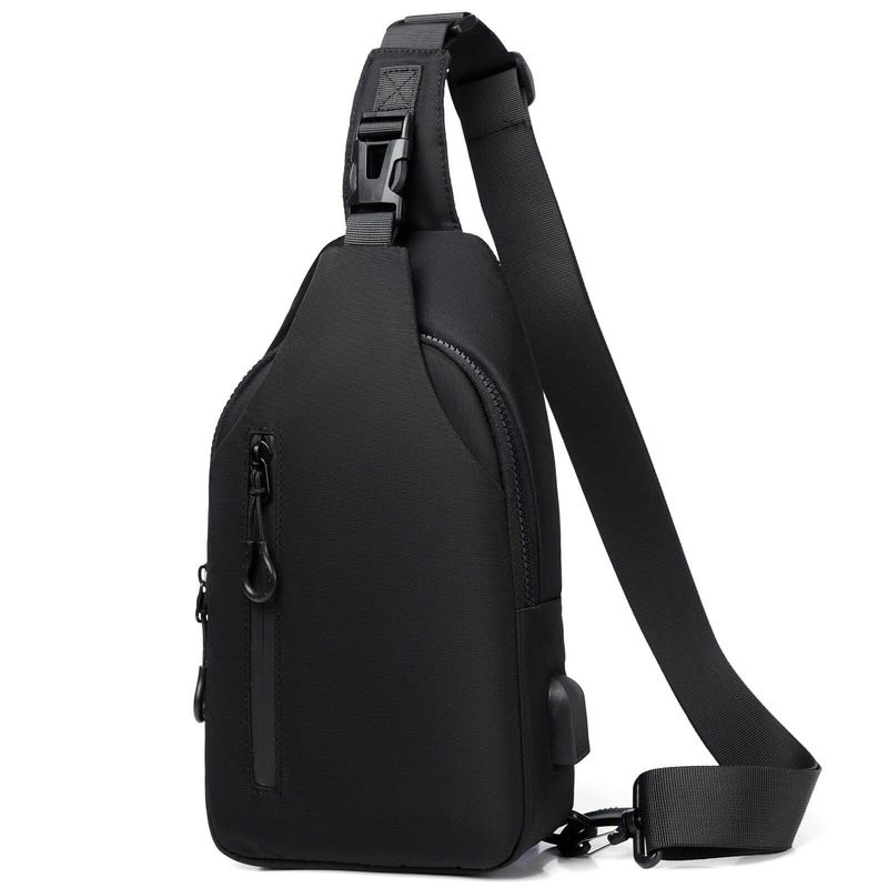 Mixroom Borsa Uomo Monospalla Nero