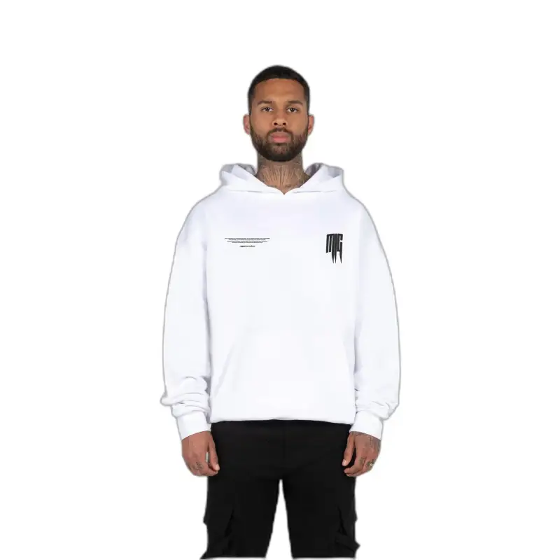 MJ Gonzales Felpa con cappuccio oversize Metamorphose V 2 Blanc