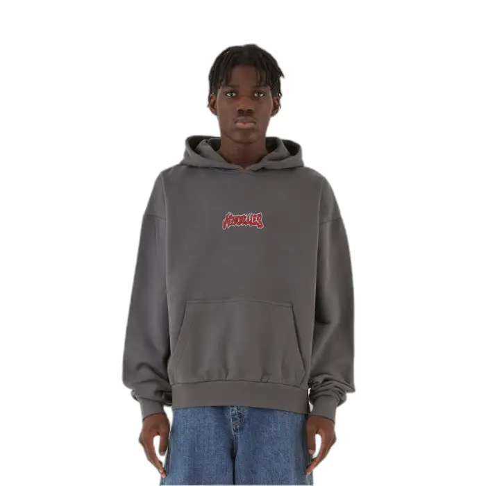 MJ Gonzales Felpa oversize con cappuccio MJG Heavy Ornament of Ashes Gris