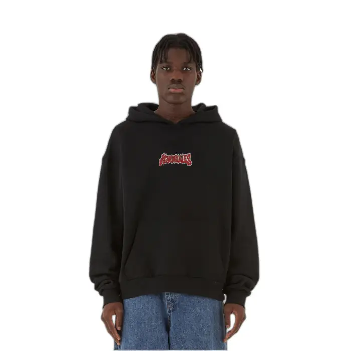 MJ Gonzales Felpa oversize con cappuccio MJG Heavy Ornament of Ashes Noir