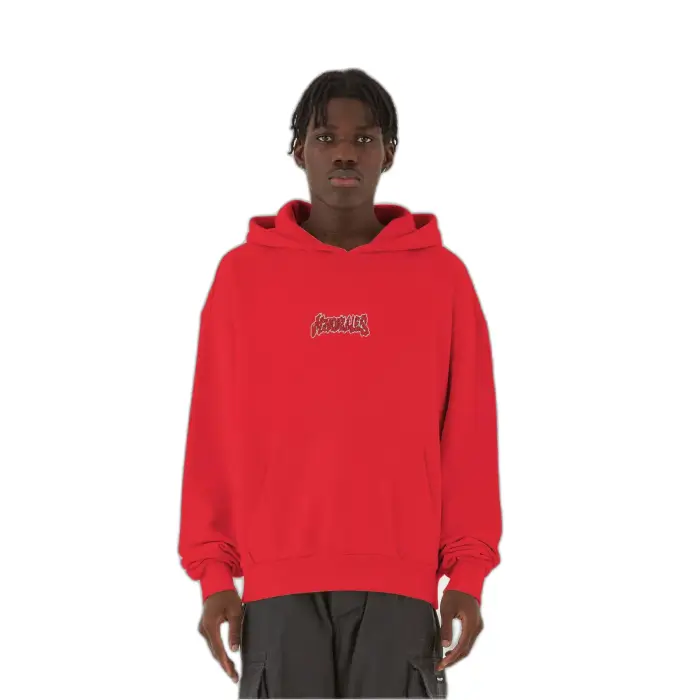 MJ Gonzales Felpa oversize con cappuccio MJG Heavy Ornament of Ashes Rouge