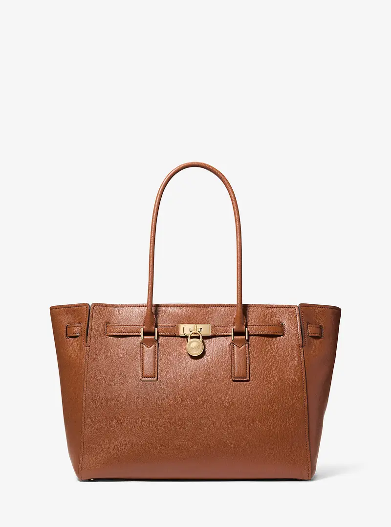 MICHAEL Michael Kors MK Borsa tote Hamilton Moderne grande in pelle - Marrone - Michael Kors
