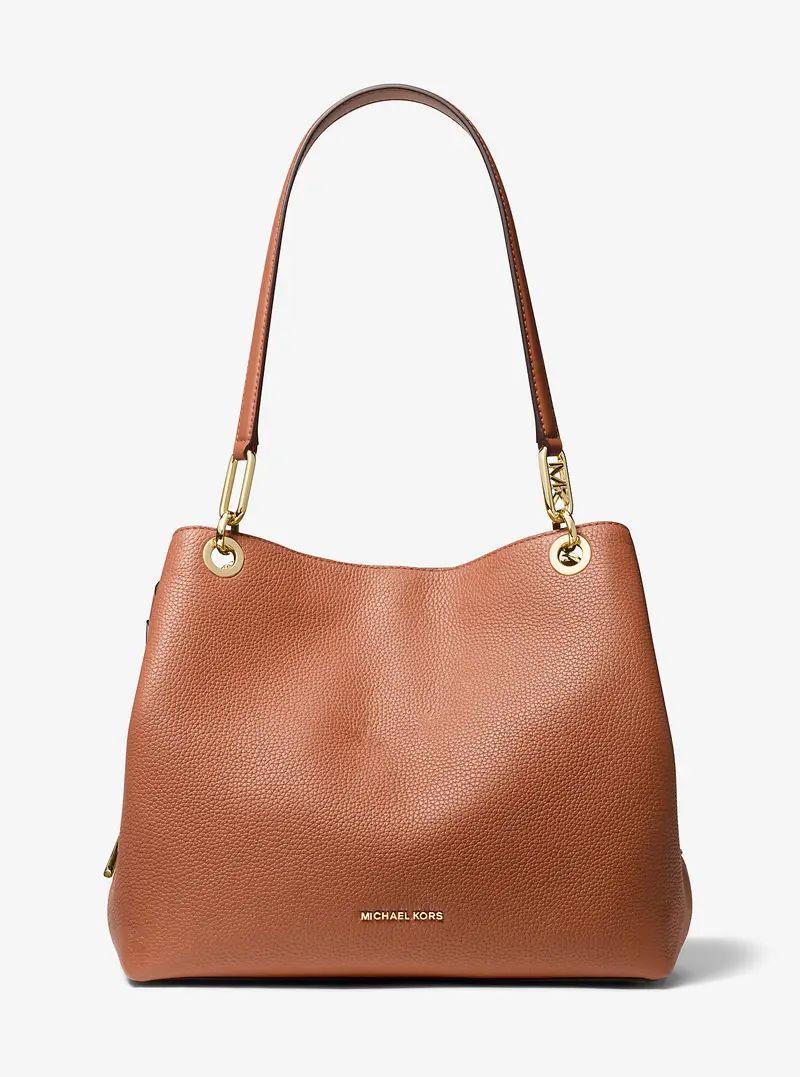 MICHAEL Michael Kors MK Borsa tote Kensington grande in pelle martellata - Marrone - Michael Kors