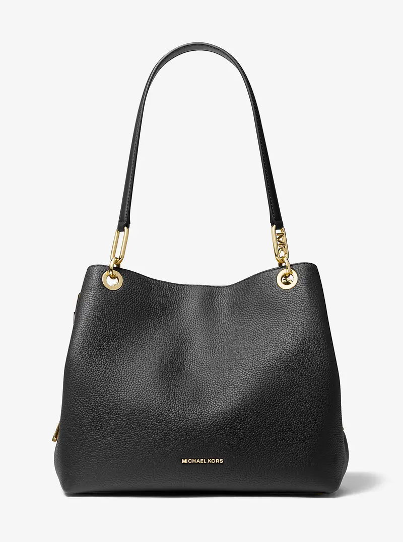 MICHAEL Michael Kors MK Borsa tote Kensington grande in pelle martellata - Nero - Michael Kors