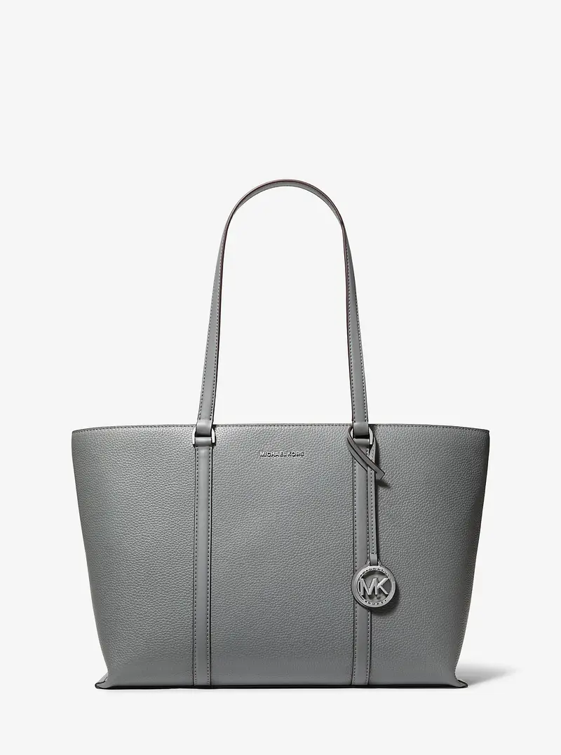 MICHAEL Michael Kors MK Borsa tote Temple grande in pelle martellata - Grigio - Michael Kors