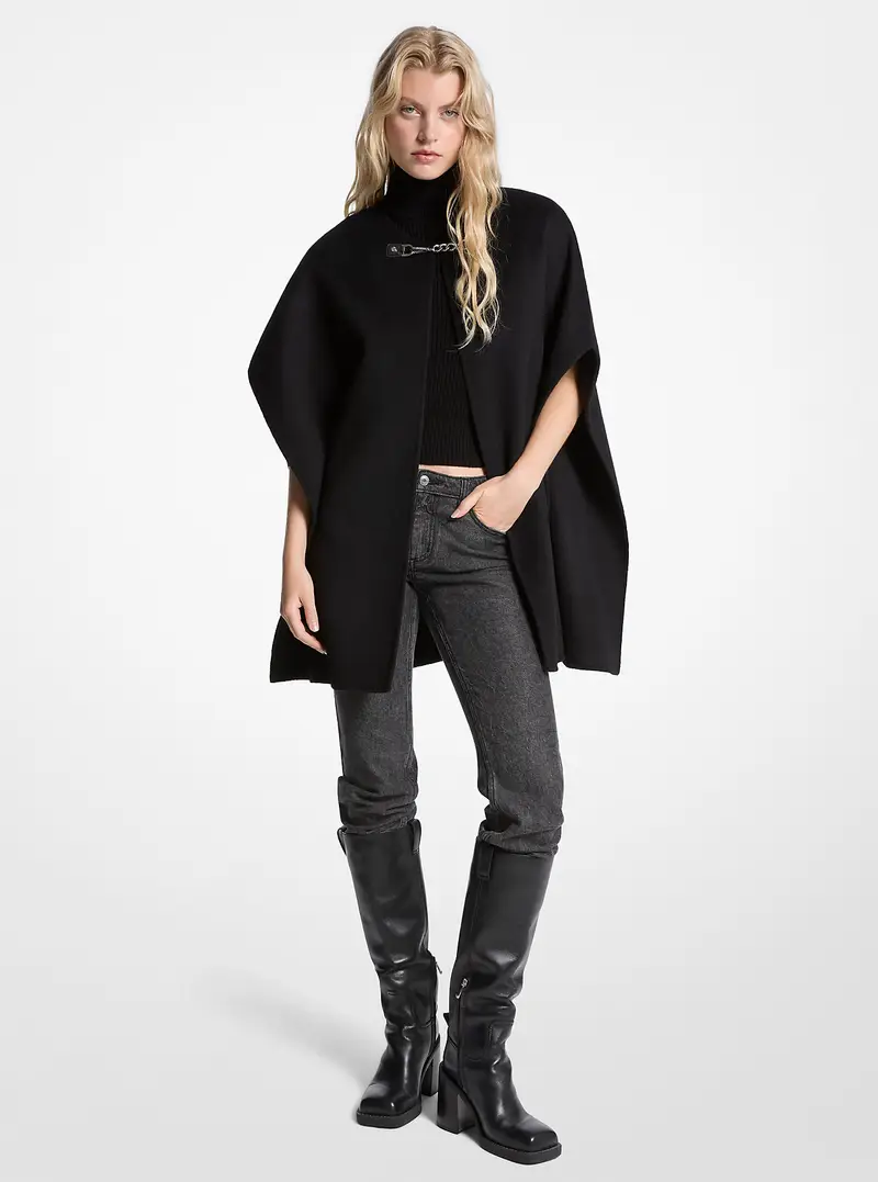 MICHAEL Michael Kors MK Cappa double-face in misto lana - Nero - Michael Kors