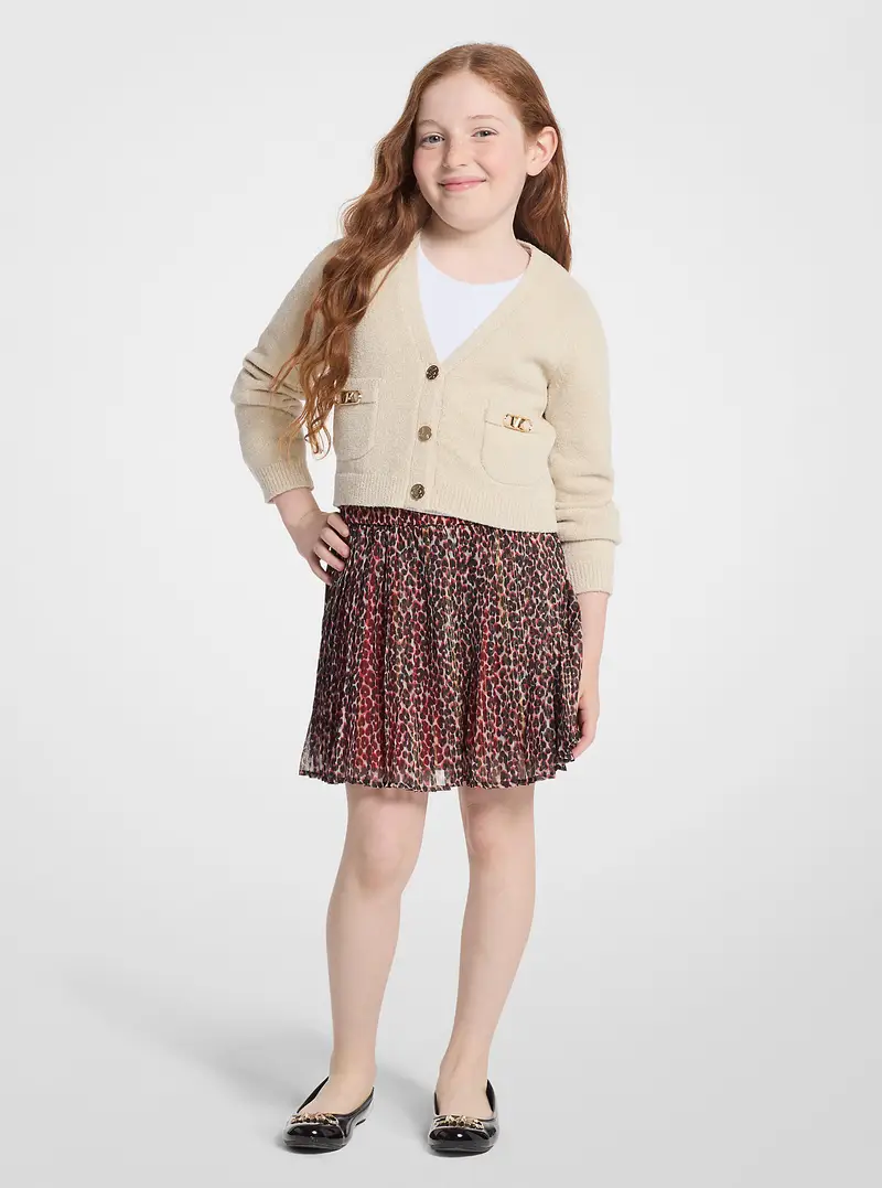 Michael Kors Kids MK Gonna con stampa leopardata metallizzata - Marrone - Michael Kors