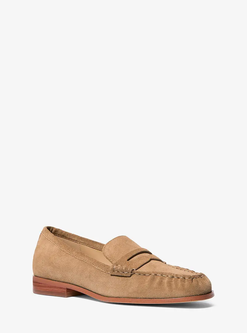 MK Loafer Carlson in pelle scamosciata - Naturale - Michael Kors