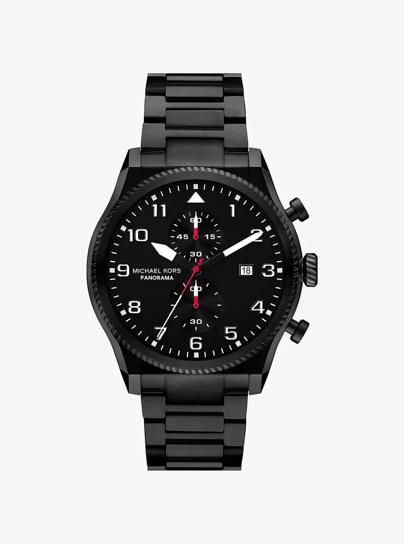 Michael Kors MK Orologio Panorama oversize nero - Nero