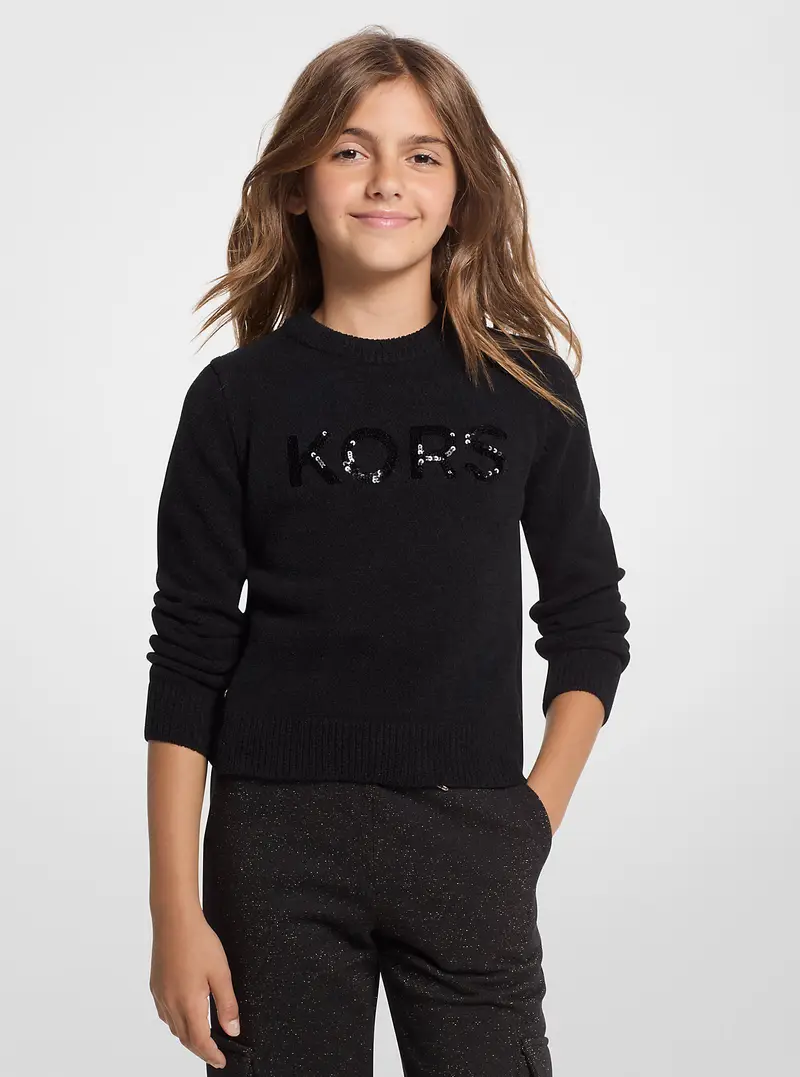 Michael Kors Kids MK Pullover KORS con paillettes - Nero - Michael Kors
