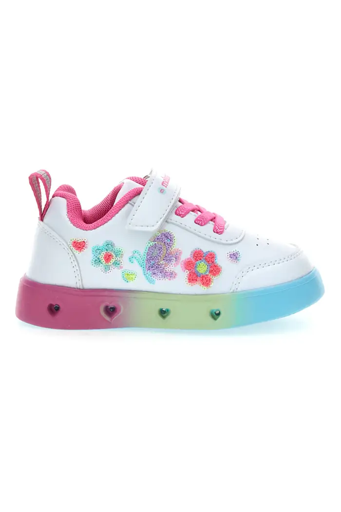 Sneakers bianche con luci multicolore M-Kids MG25111 [BIANCO]
