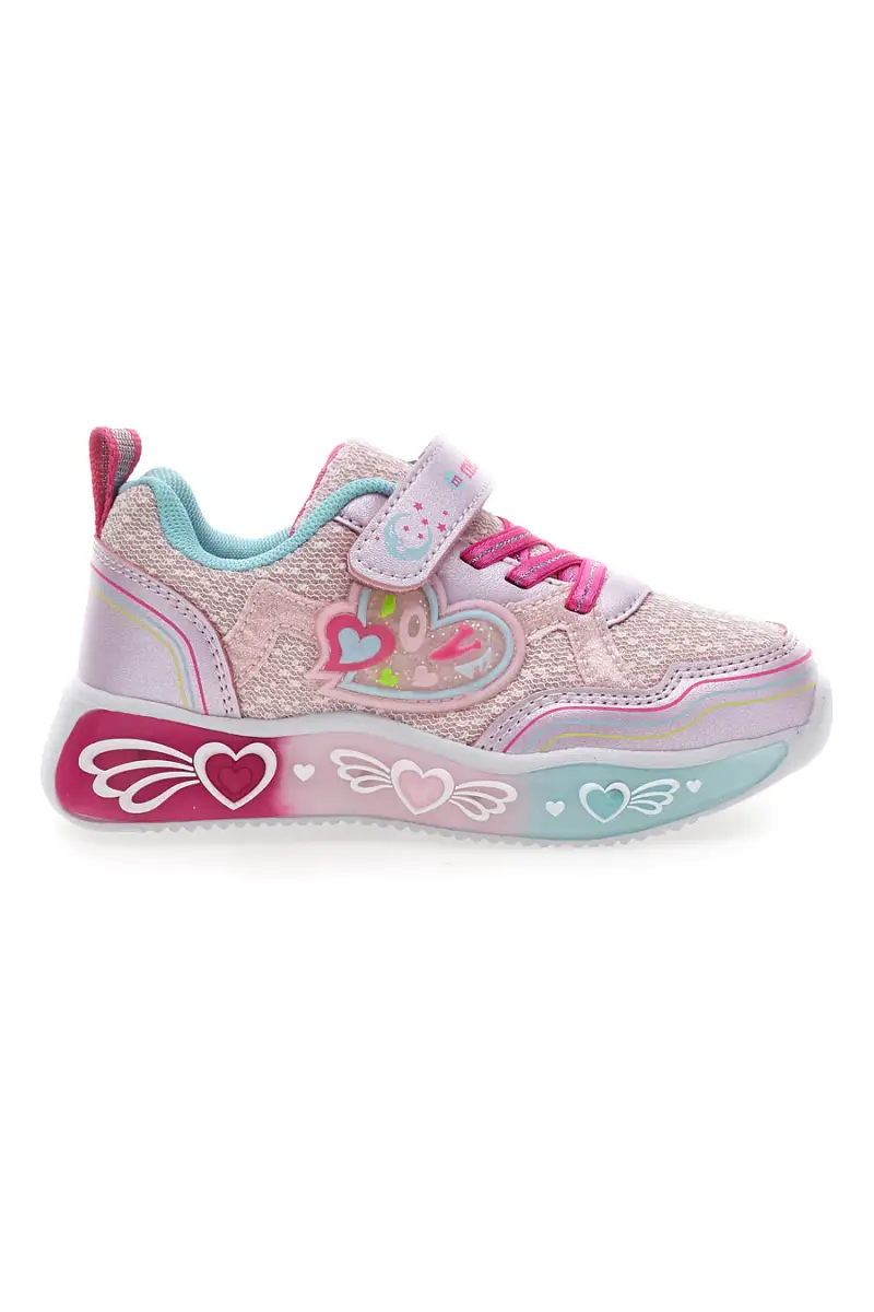 MKIDS Sneakers rosa con luci e dettagli glitter M-Kids MG25104 [ROSA]