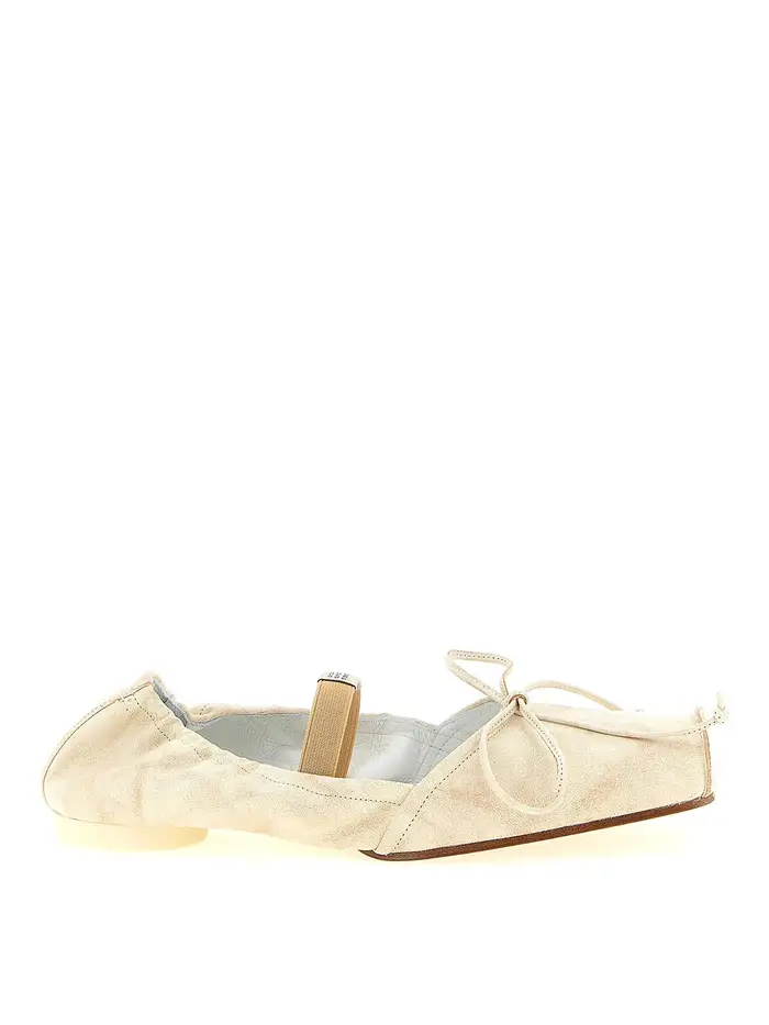 MM6 Maison Margiela Ballerine con punta quadrata Beige