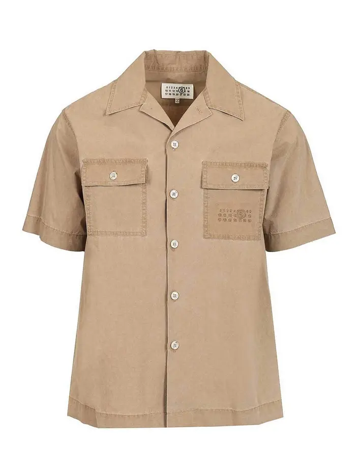 MM6 Maison Margiela Camicia a maniche corte Beige
