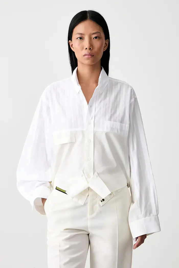 MM6 Maison Margiela camicia da donna in cotone Bianco