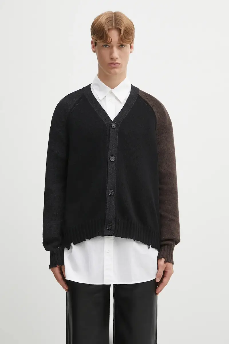 MM6 MAISON MARGIELA Cardigan Uomo Nero 2257853