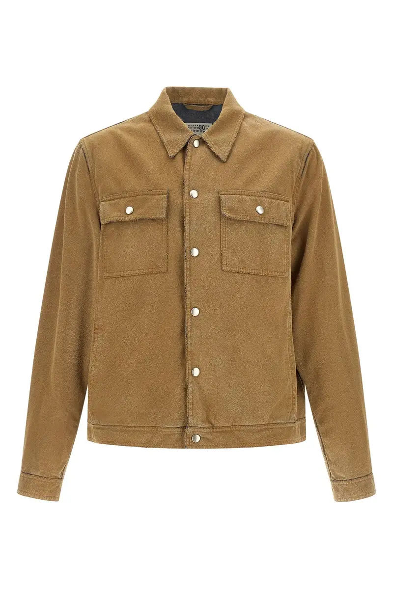 MM6 MAISON MARGIELA Giacca 'Trucker' Beige