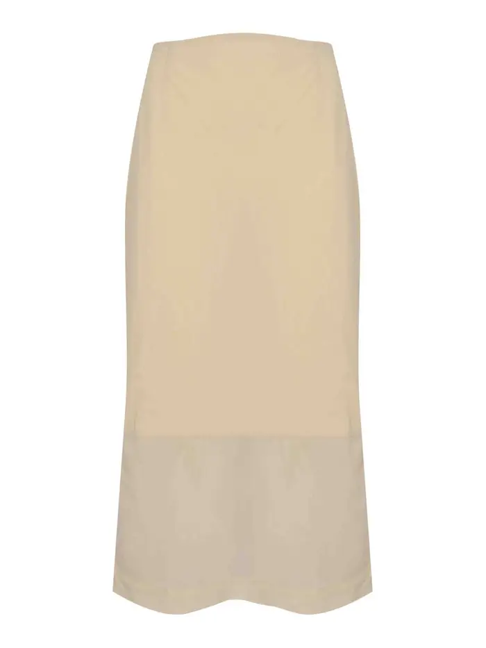 MM6 Maison Margiela Gonna Longuette Mmlterzo In Misto Cotone Multicolore