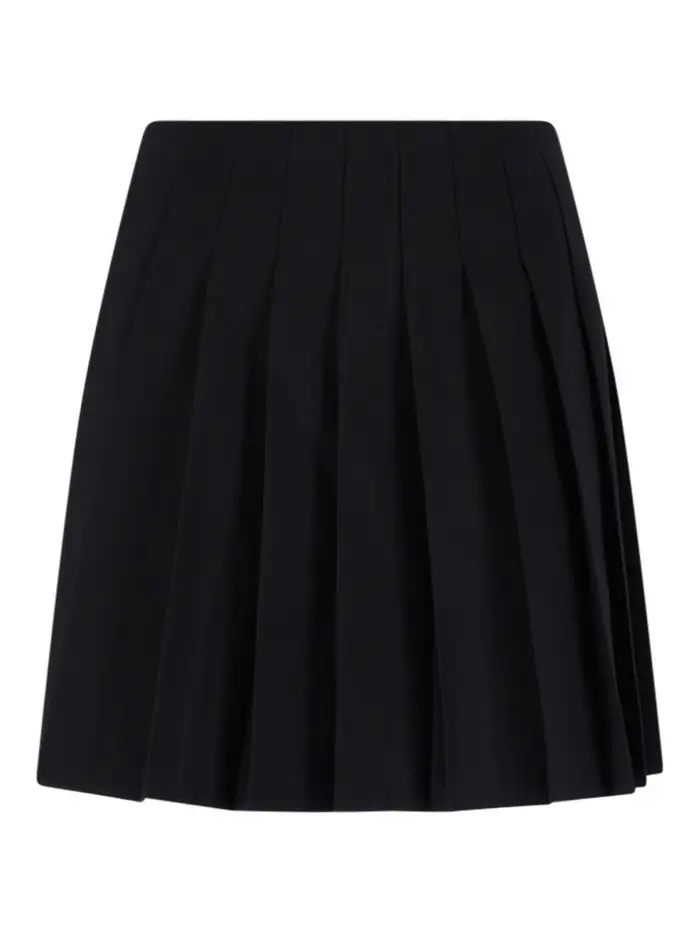 MM6 Maison Margiela Gonna mini plissettata Nero