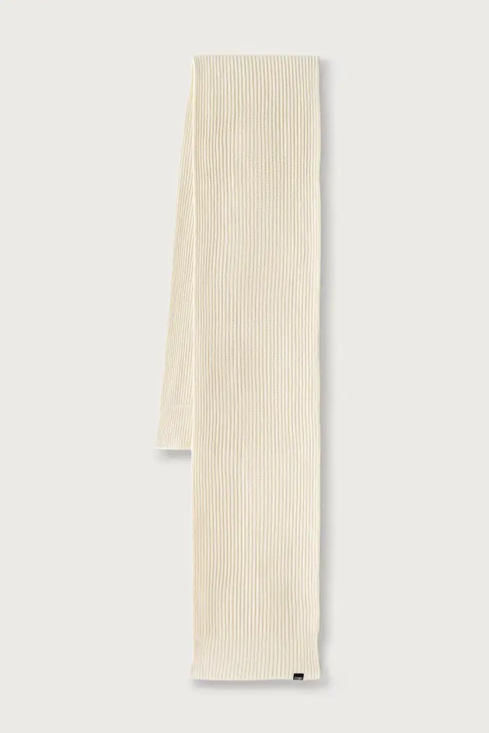 sciarpa con misto lana Beige