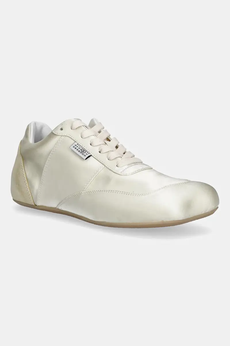 MM6 Maison Margiela Sneakers beige in pelle